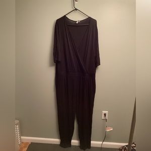 Black ASOS cotton jumpsuit. Size 22.